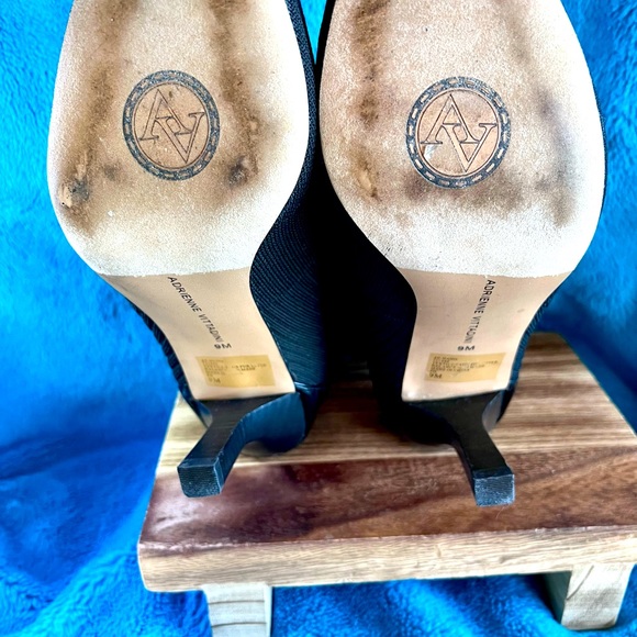 ADRIENNE VITTADINI heeled fur black bootie size 9 - Picture 4 of 4